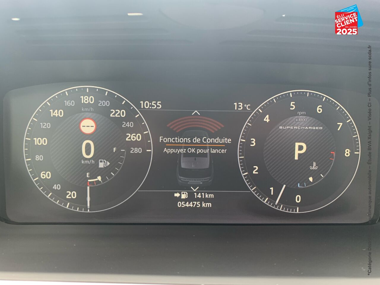 Véhicule d'occasion LAND-ROVER RANGE ROVER SPORT 5.0 V8 SUPERCHARGED 510CH AUTOBIOGRAPHY DYNAMIC MARK V TOUVRANT/PANO CUIR SIEGE chez BMW Pontarlier