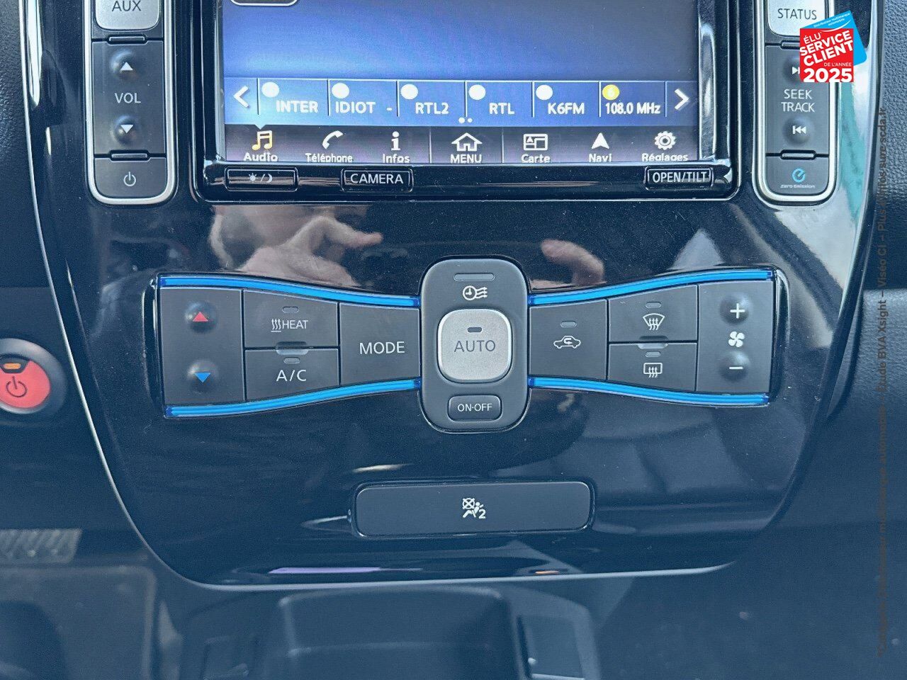 Véhicule d'occasion NISSAN LEAF 109CH 30KWH TEKNA MY17 chez Renault Saint-Louis