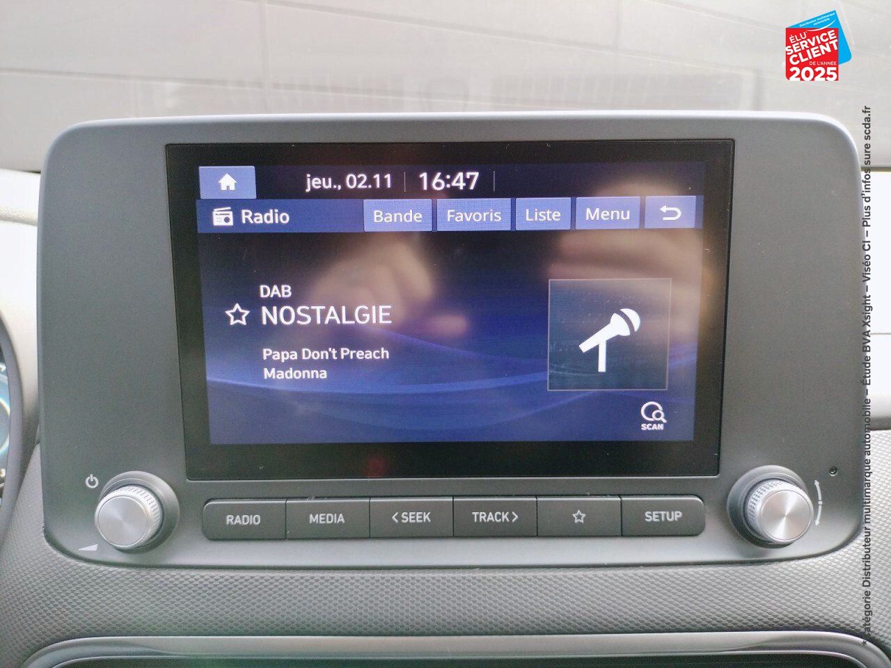 Véhicule d'occasion HYUNDAI KONA ELECTRIC 39 KWH - 136 CH INTUITIVE CARPLAY CAMERA chez Hyundai Mulhouse