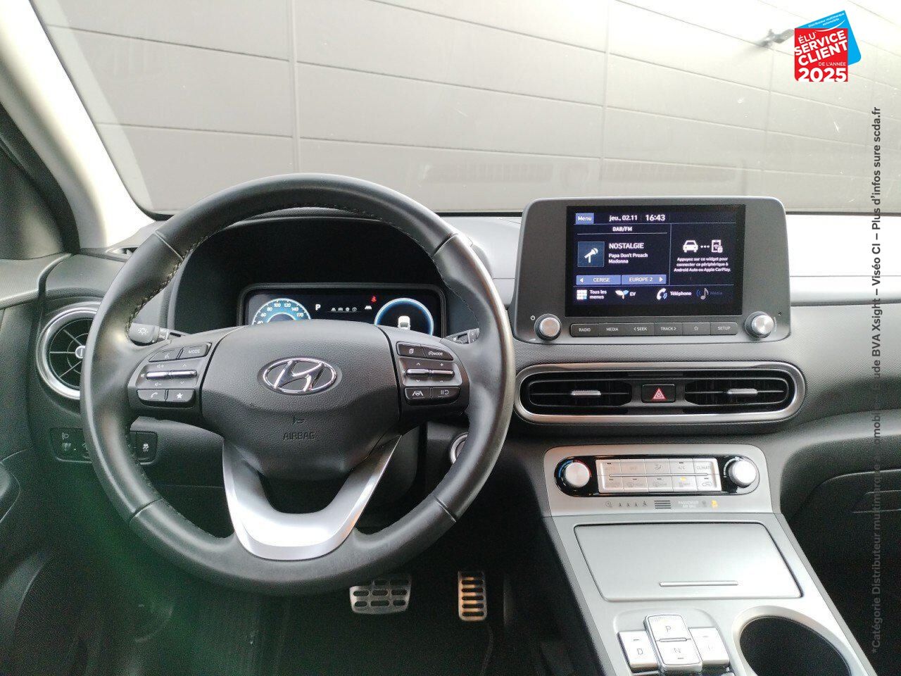 Véhicule d'occasion HYUNDAI KONA ELECTRIC 39 KWH - 136 CH INTUITIVE CARPLAY CAMERA chez Hyundai Mulhouse