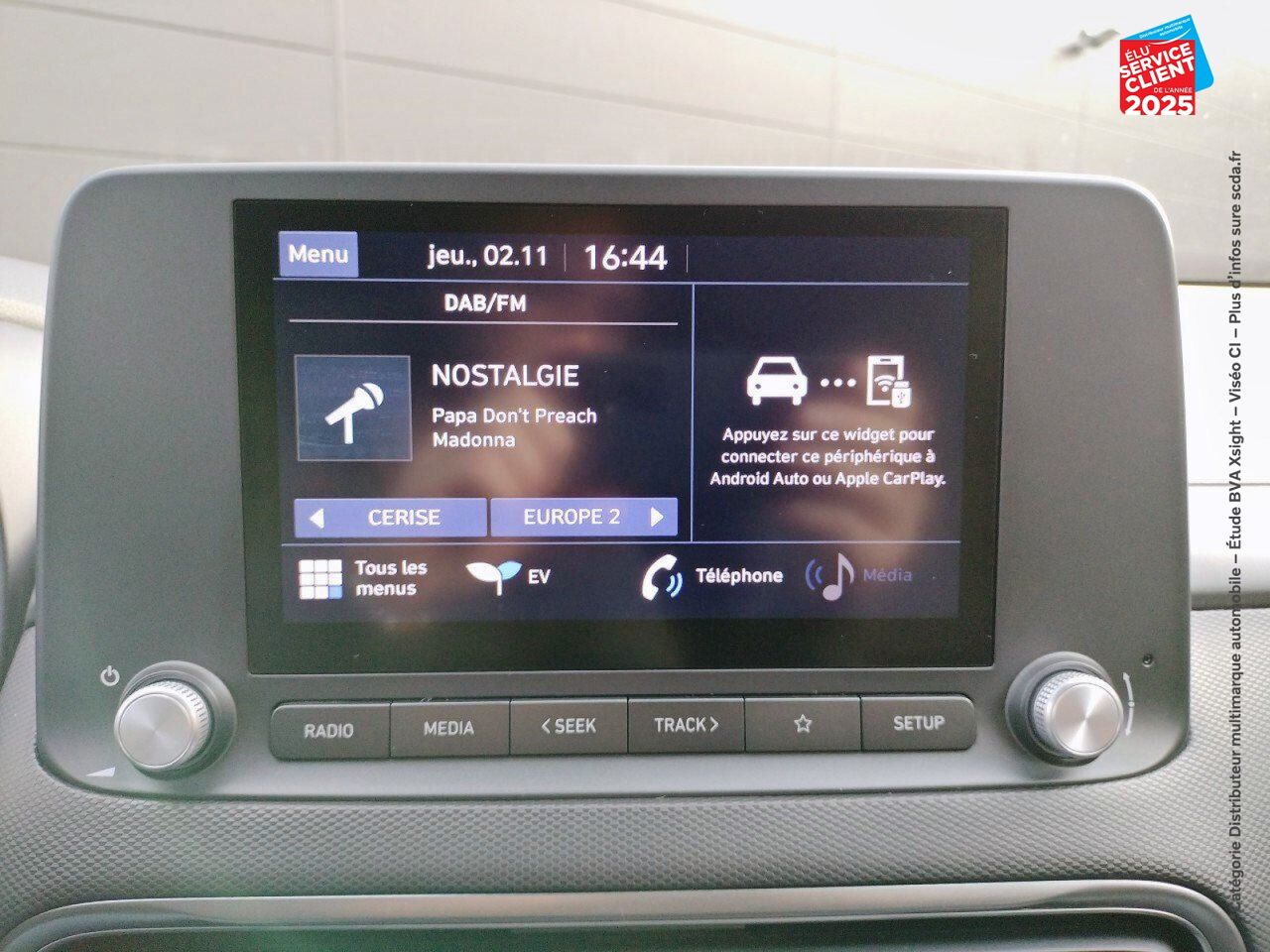 Véhicule d'occasion HYUNDAI KONA ELECTRIC 39 KWH - 136 CH INTUITIVE CARPLAY CAMERA chez Hyundai Mulhouse