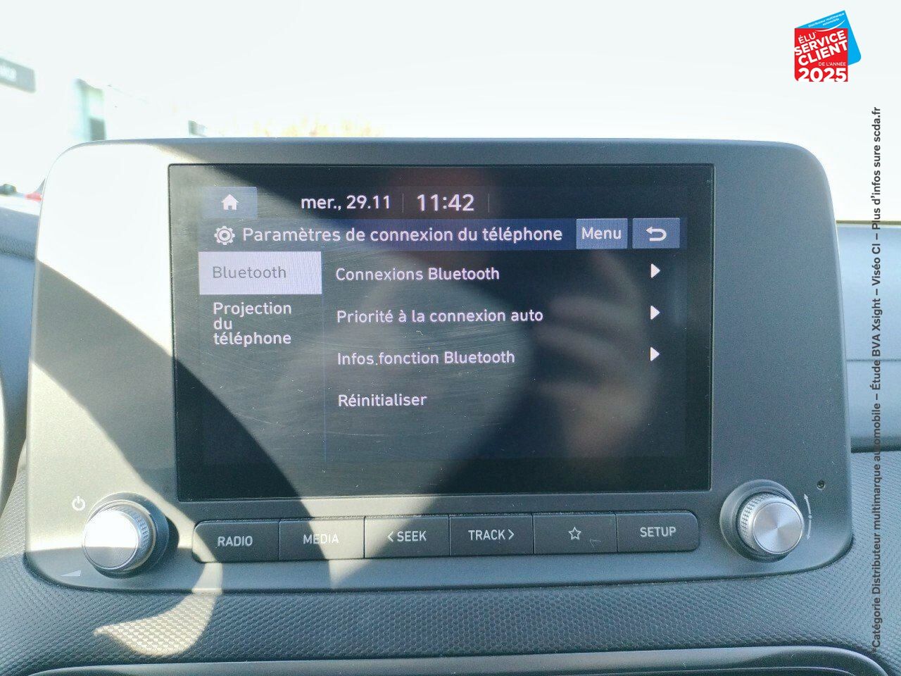 Véhicule d'occasion HYUNDAI KONA ELECTRIC 39KWH - 136 CH INTUITIVE CARPLAY CAMERA chez Hyundai Epernay