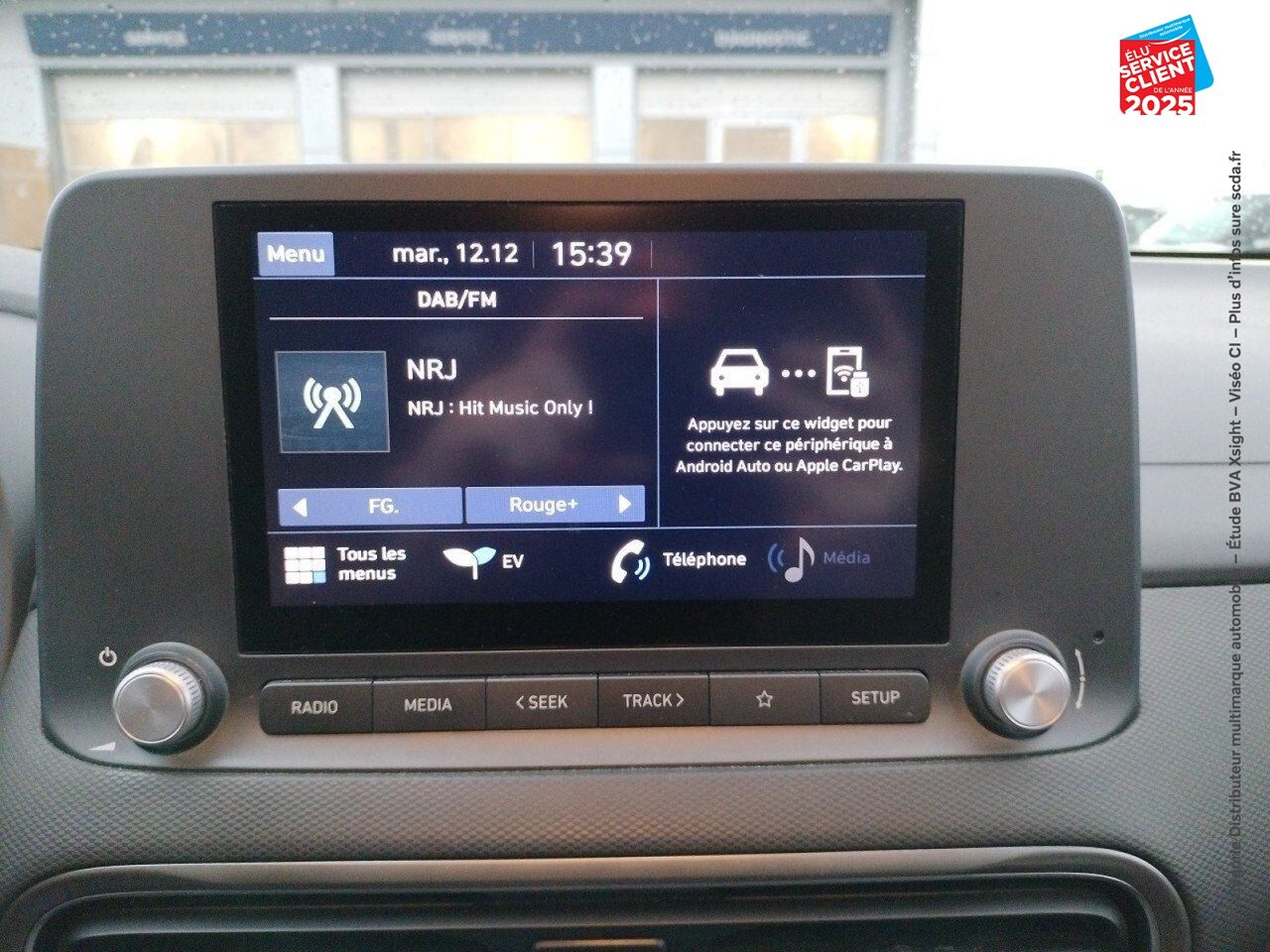 Véhicule d'occasion HYUNDAI KONA ELECTRIC 39 KWH 136 CH INTUITIVE CARPLAY CAMERA chez Hyundai Mulhouse