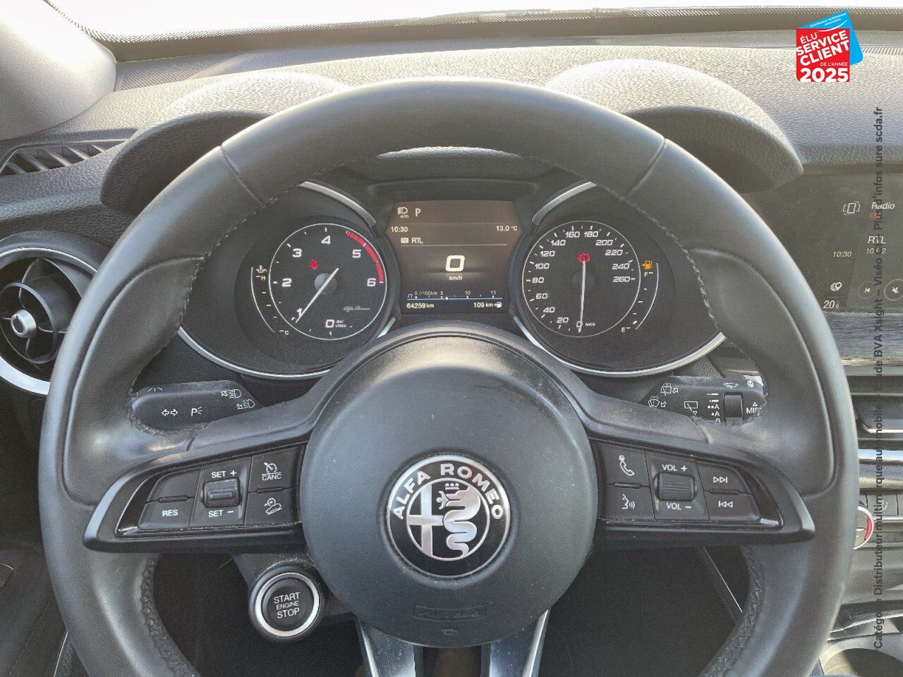 Véhicule d'occasion ALFA ROMEO STELVIO 2.2 DIESEL 160CH AT8 MY20 8CV chez Fiat Mulhouse