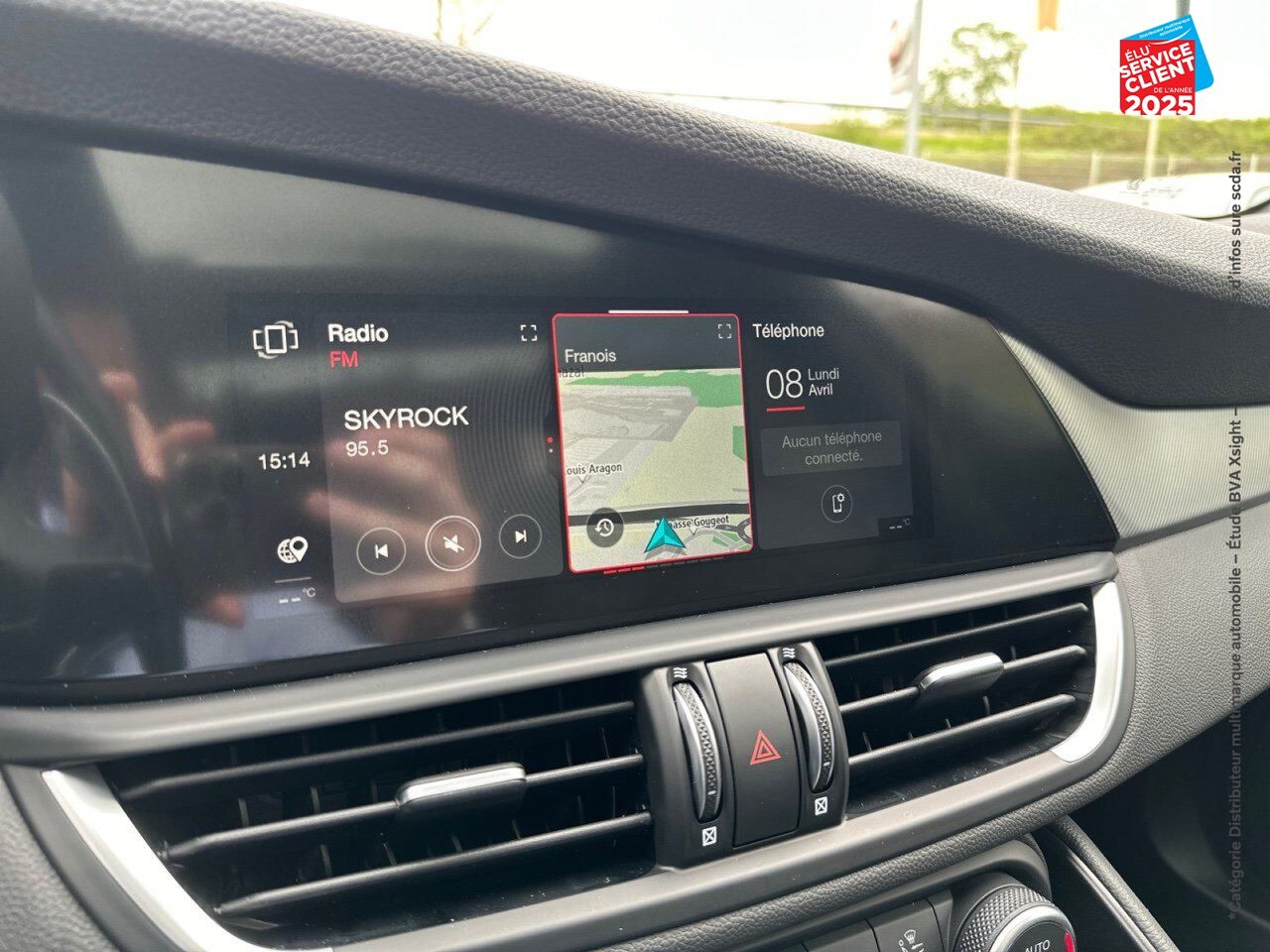 Véhicule d'occasion ALFA ROMEO GIULIA 2.2 DIESEL 160CH VELOCE AT8 chez Hyundai Besançon