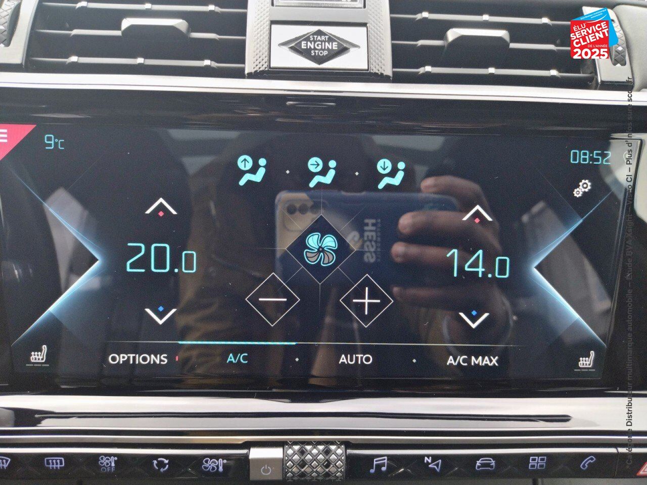Véhicule d'occasion DS DS 7 CROSSBACK E-TENSE 4X4 300CH GRAND CHIC OPERA TPANO CUIR SIEGE CHAUF CAMERA GPS chez BMW Lons le Saunier