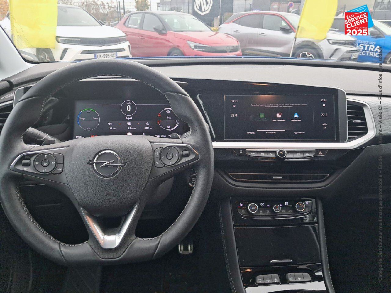 Véhicule d'occasion OPEL GRANDLAND 1.6 TURBO 225CH HYBRIDE ELEGANCE BUSINESS MY23 chez Dacia Belfort