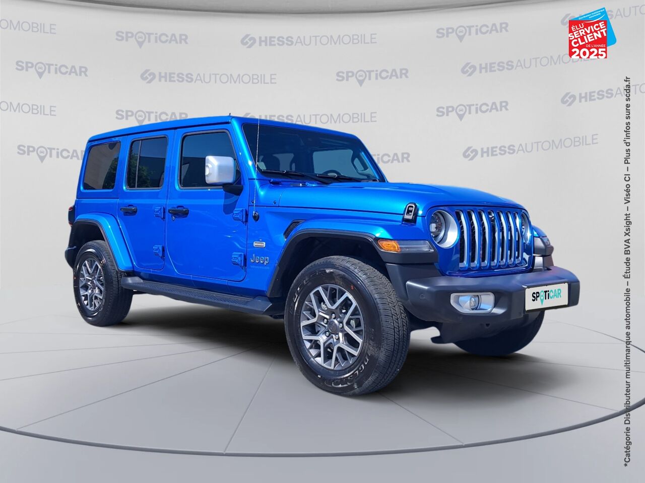 Véhicule d'occasion JEEP WRANGLER UNLIMITED 2.0 T 380CH 4XE OVERLAND COMMAND-TRAC MY23 TOUVRANT SIEGES CHAUF/CUIR GPS chez Hyundai Chalons
