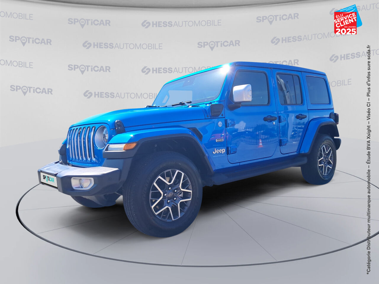 Véhicule d'occasion JEEP WRANGLER UNLIMITED 2.0 T 380CH 4XE OVERLAND COMMAND-TRAC MY23 TOUVRANT SIEGES CHAUF/CUIR GPS chez Hyundai Chalons