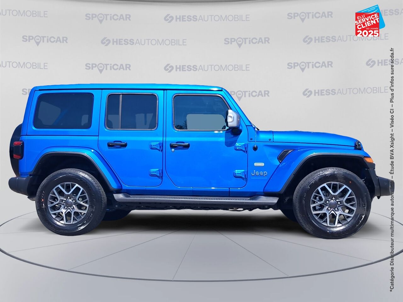 Véhicule d'occasion JEEP WRANGLER UNLIMITED 2.0 T 380CH 4XE OVERLAND COMMAND-TRAC MY23 TOUVRANT SIEGES CHAUF/CUIR GPS chez Hyundai Chalons