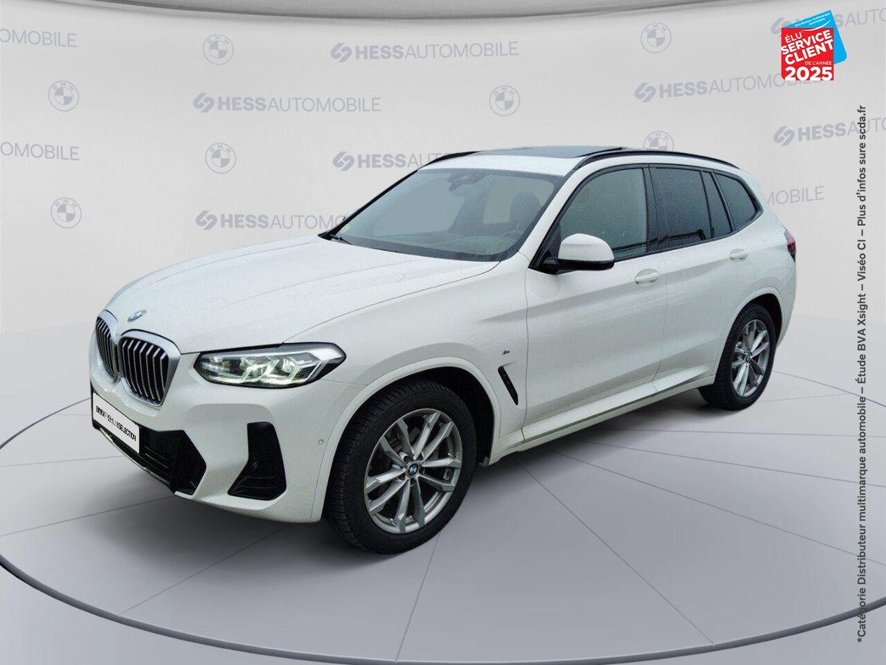 Véhicule d'occasion BMW X3 XDRIVE20D 190CH M SPORT TOUVRANT SIEGES CUIR GPS chez BMW Lons le Saunier