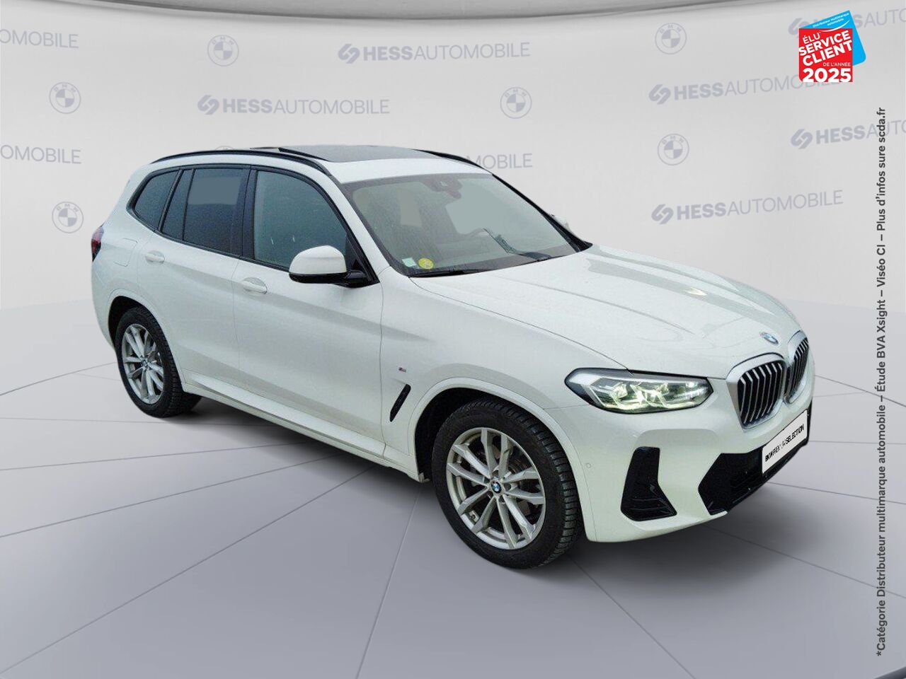 Véhicule d'occasion BMW X3 XDRIVE20D 190CH M SPORT TOUVRANT SIEGES CUIR GPS chez BMW Lons le Saunier