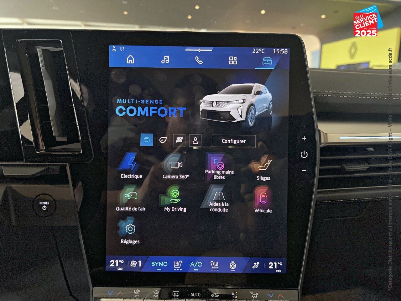 Véhicule d'occasion RENAULT SCENIC E-TECH ELECTRIC 220CH TECHNO ESPRIT ICONIC GRANDE AUTONOMIE chez Renault Strasbourg