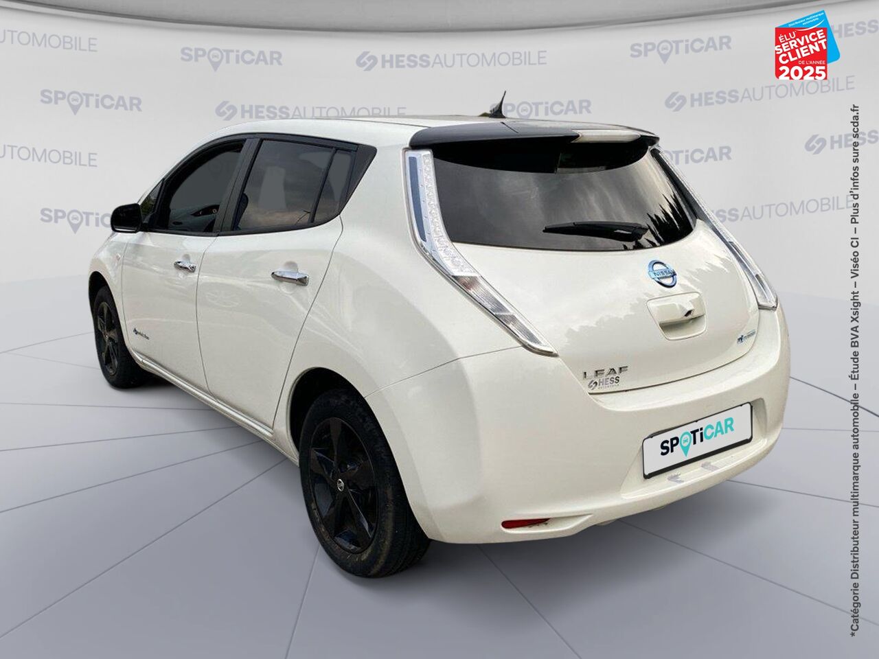 Véhicule d'occasion NISSAN LEAF 109CH 30KWH BLACK EDITION MY17 chez Nissan Belfort