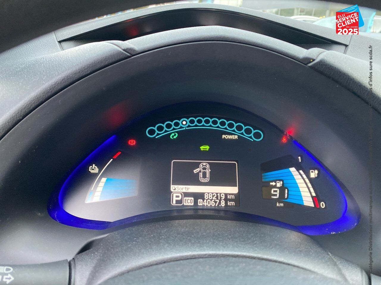 Véhicule d'occasion NISSAN LEAF 109CH 30KWH BLACK EDITION MY17 chez Nissan Belfort