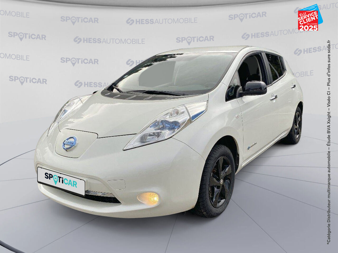 Véhicule d'occasion NISSAN LEAF 109CH 30KWH BLACK EDITION MY17 chez Nissan Belfort