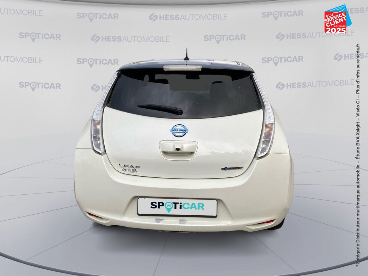 Véhicule d'occasion NISSAN LEAF 109CH 30KWH BLACK EDITION MY17 chez Nissan Belfort