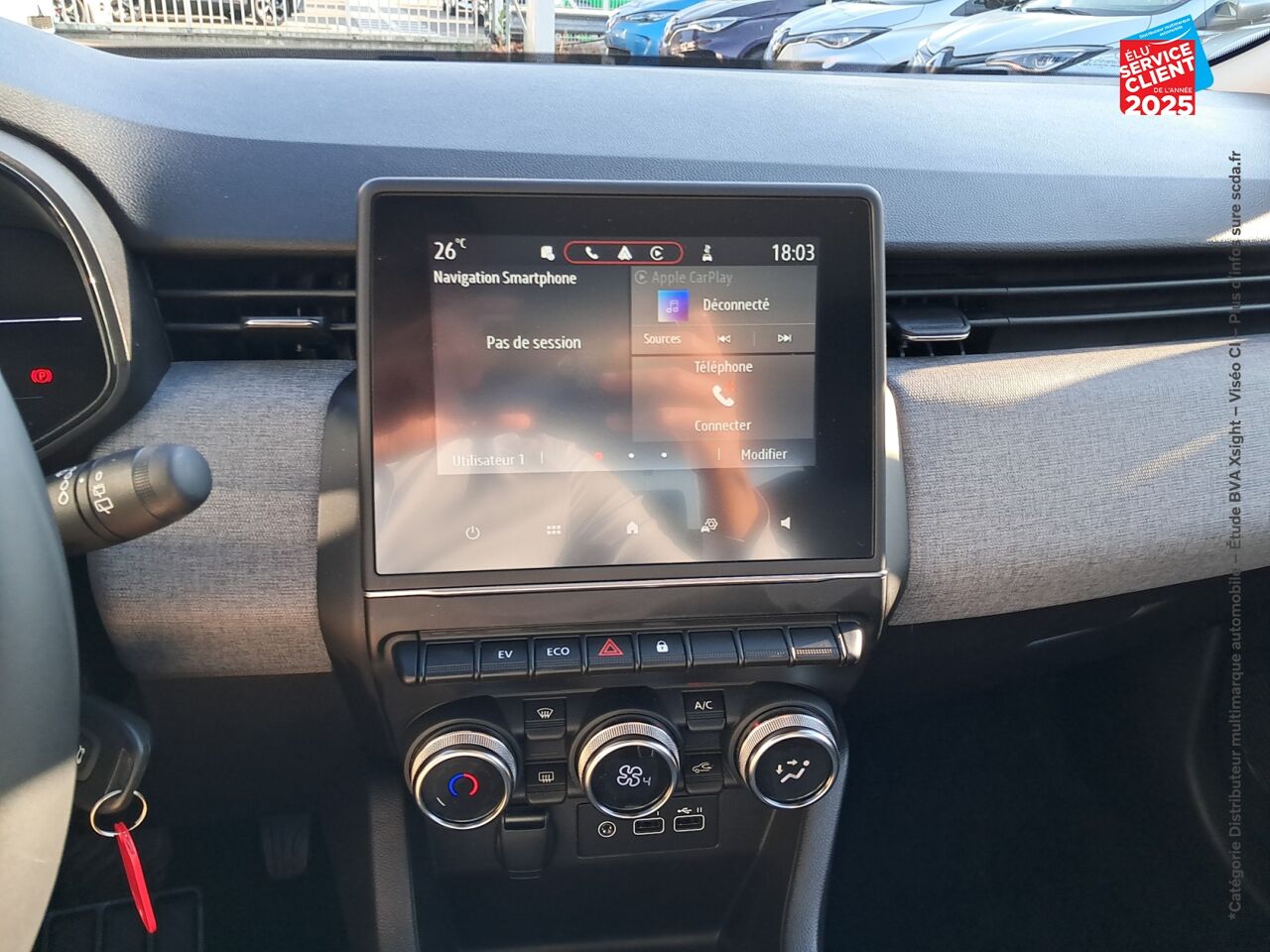 Véhicule d'occasion RENAULT CLIO 1.6 E-TECH 145CH FULL HYBRID EVOLUTION RADAR AR chez Renault Colmar
