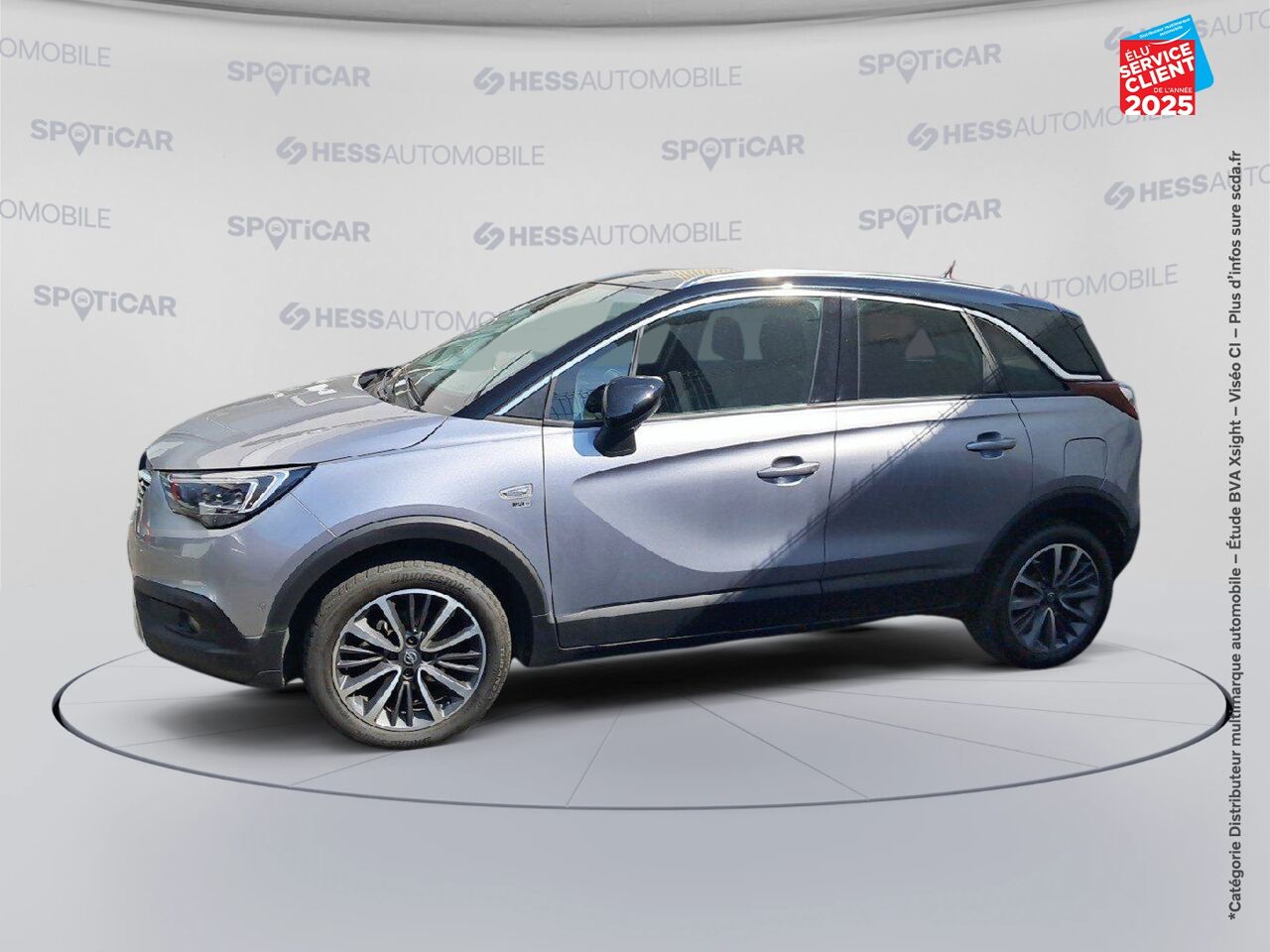 Véhicule d'occasion OPEL CROSSLAND X 1.2 TURBO 130CH DESIGN 120 ANS BVA EURO 6D-T CAMERA CARPLAY chez Toyota Sarreguemines