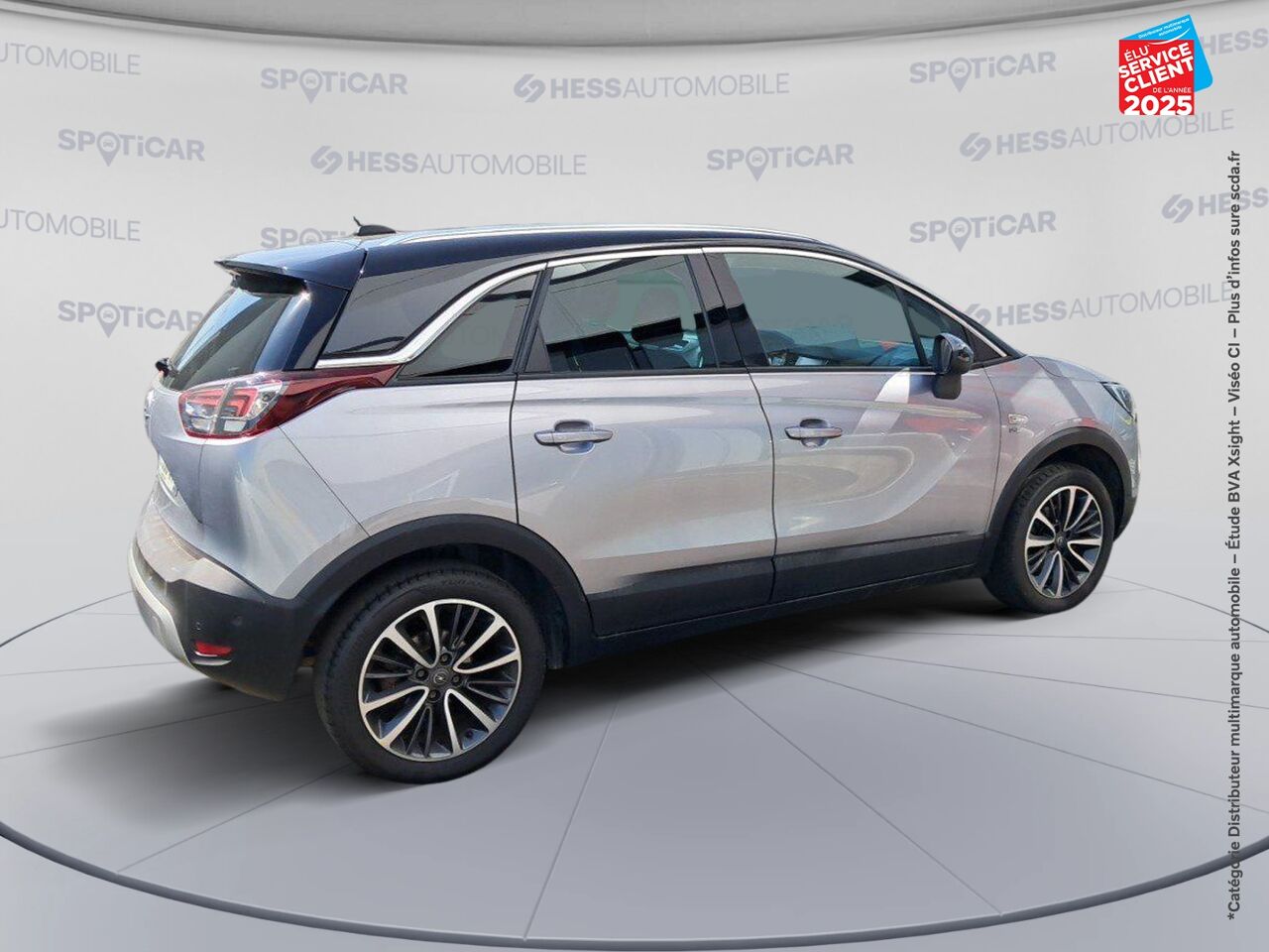 Véhicule d'occasion OPEL CROSSLAND X 1.2 TURBO 130CH DESIGN 120 ANS BVA EURO 6D-T CAMERA CARPLAY chez Toyota Sarreguemines