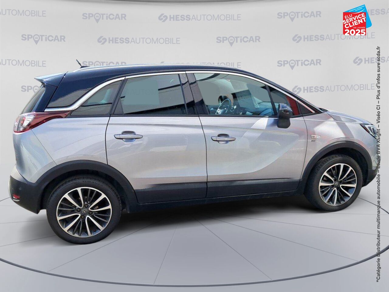 Véhicule d'occasion OPEL CROSSLAND X 1.2 TURBO 130CH DESIGN 120 ANS BVA EURO 6D-T CAMERA CARPLAY chez Toyota Sarreguemines