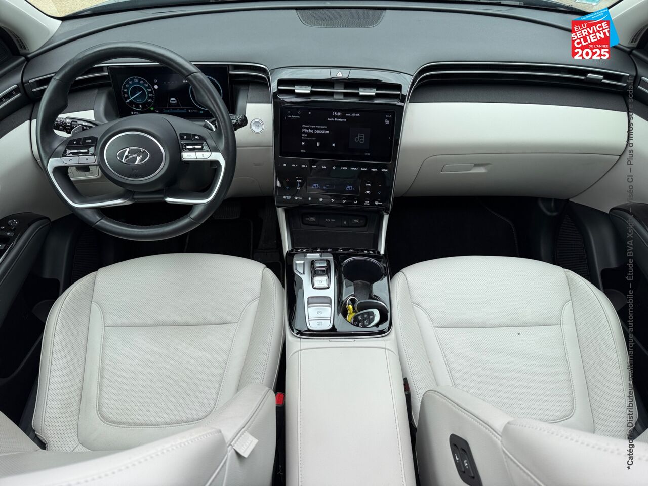 Véhicule d'occasion HYUNDAI TUCSON 1.6 T-GDI 230CH HYBRID EXECUTIVE BVA6 chez Renault Saint-Louis