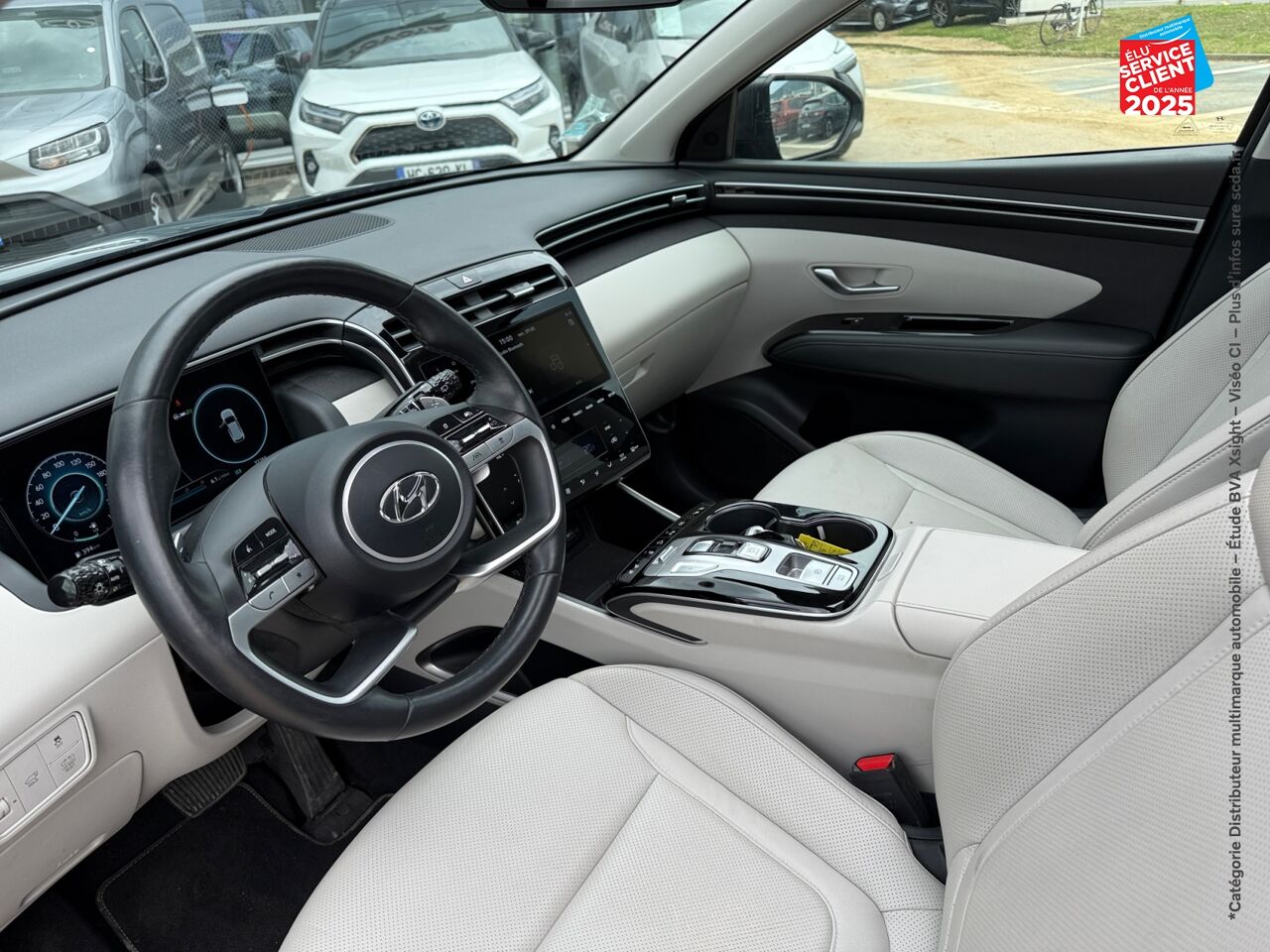 Véhicule d'occasion HYUNDAI TUCSON 1.6 T-GDI 230CH HYBRID EXECUTIVE BVA6 chez Renault Saint-Louis