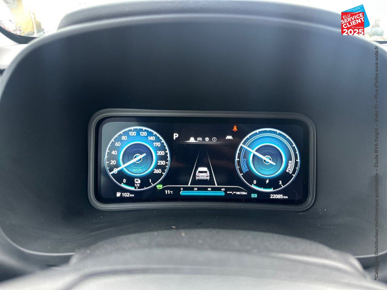 Véhicule d'occasion HYUNDAI KONA ELECTRIC 39KWH - 136CH INTUITIVE CAMERA chez Hyundai Chalons