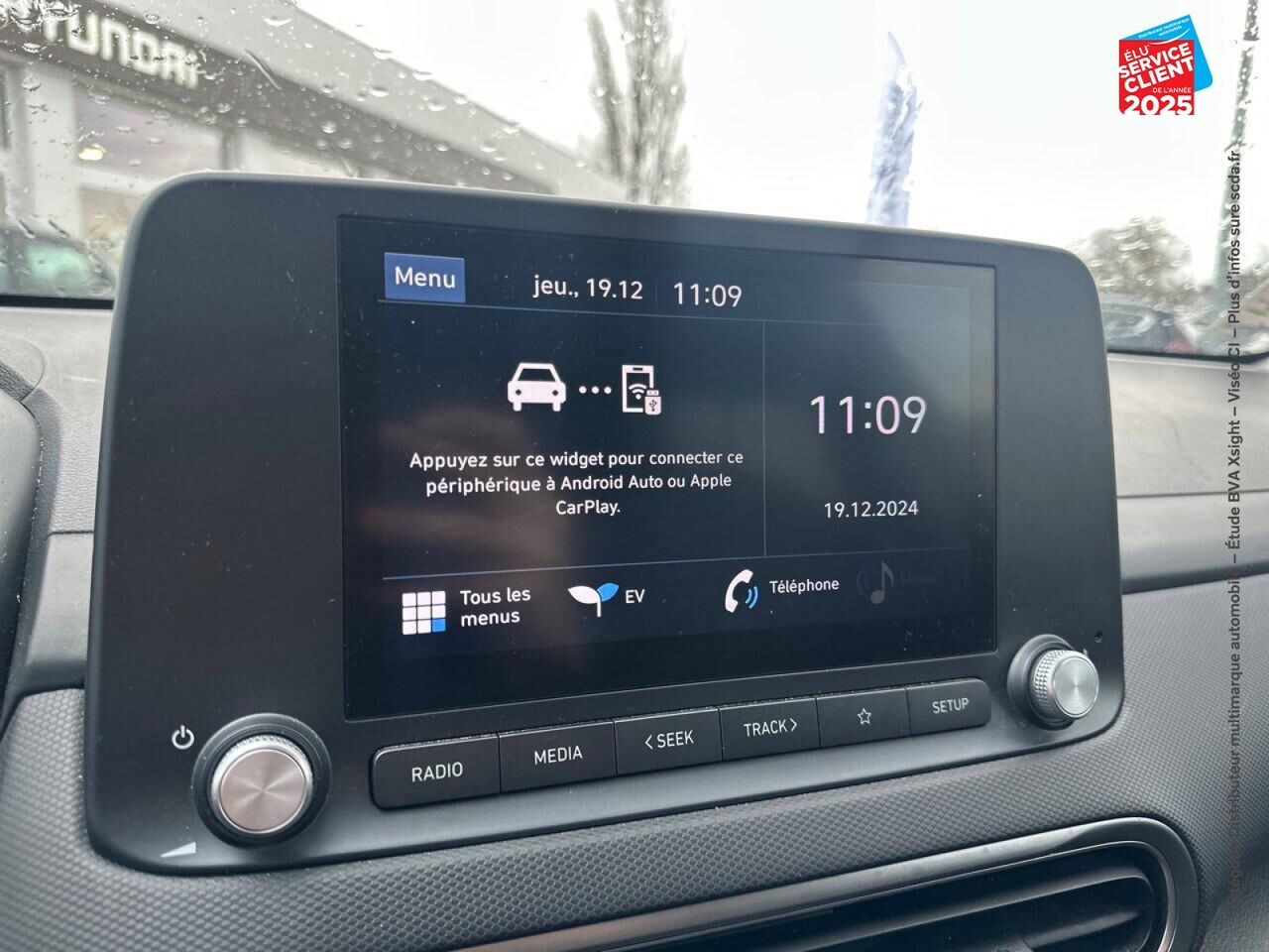 Véhicule d'occasion HYUNDAI KONA ELECTRIC 39KWH - 136CH INTUITIVE CAMERA chez Hyundai Chalons