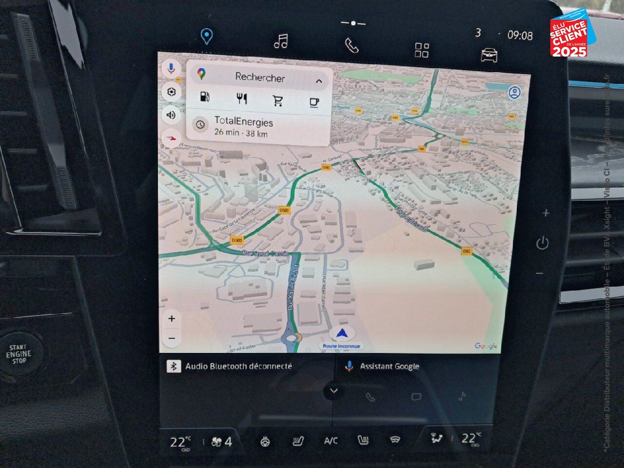 Véhicule d'occasion RENAULT ESPACE 1.2 E-TECH FULL HYBRID 200CH ICONIC 7 PLACES chez Toyota Saint Dizier