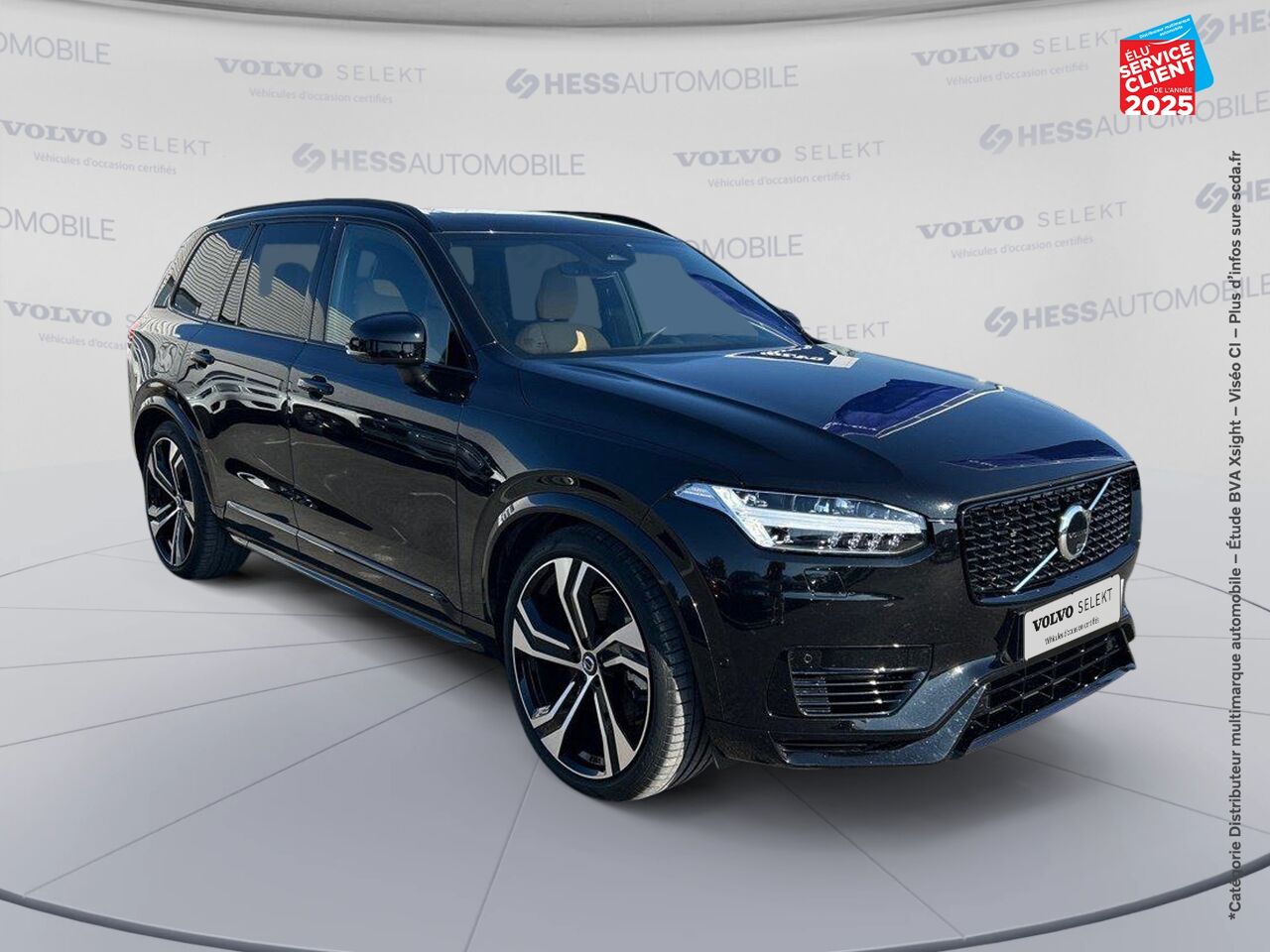 Véhicule d'occasion VOLVO XC90 T8 AWD 310 + 145CH ULTIMATE STYLE DARK GEARTRONIC TOUVRANT SIEGES CHAUF/VENTIL/CUIR VOLANT CHAU chez Renault Sélestat