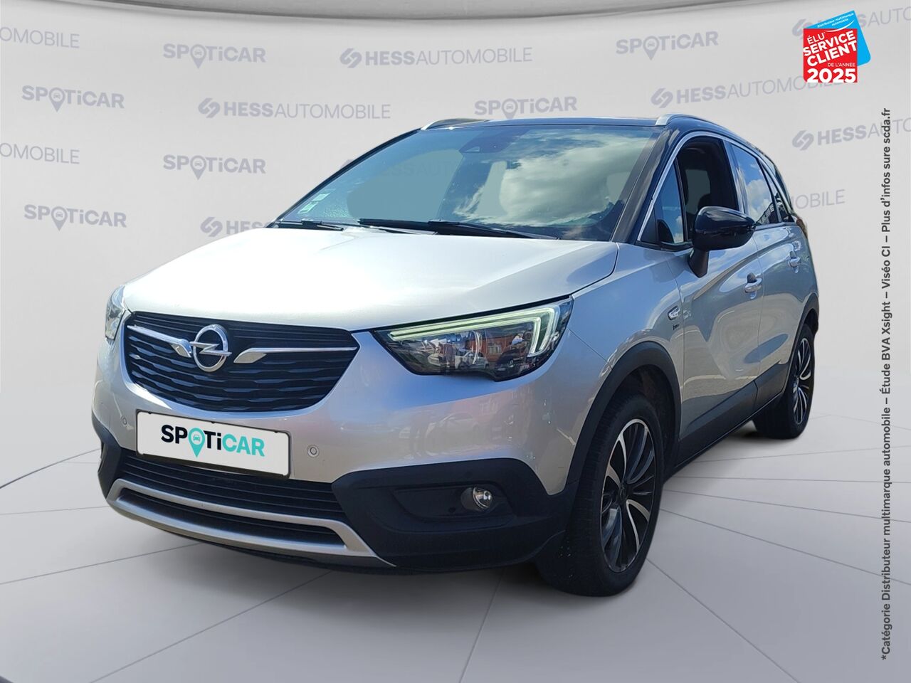 Véhicule d'occasion OPEL CROSSLAND X 1.2 TURBO 110CH DESIGN 120 ANS BVA EURO 6D-T chez Nissan Beaune