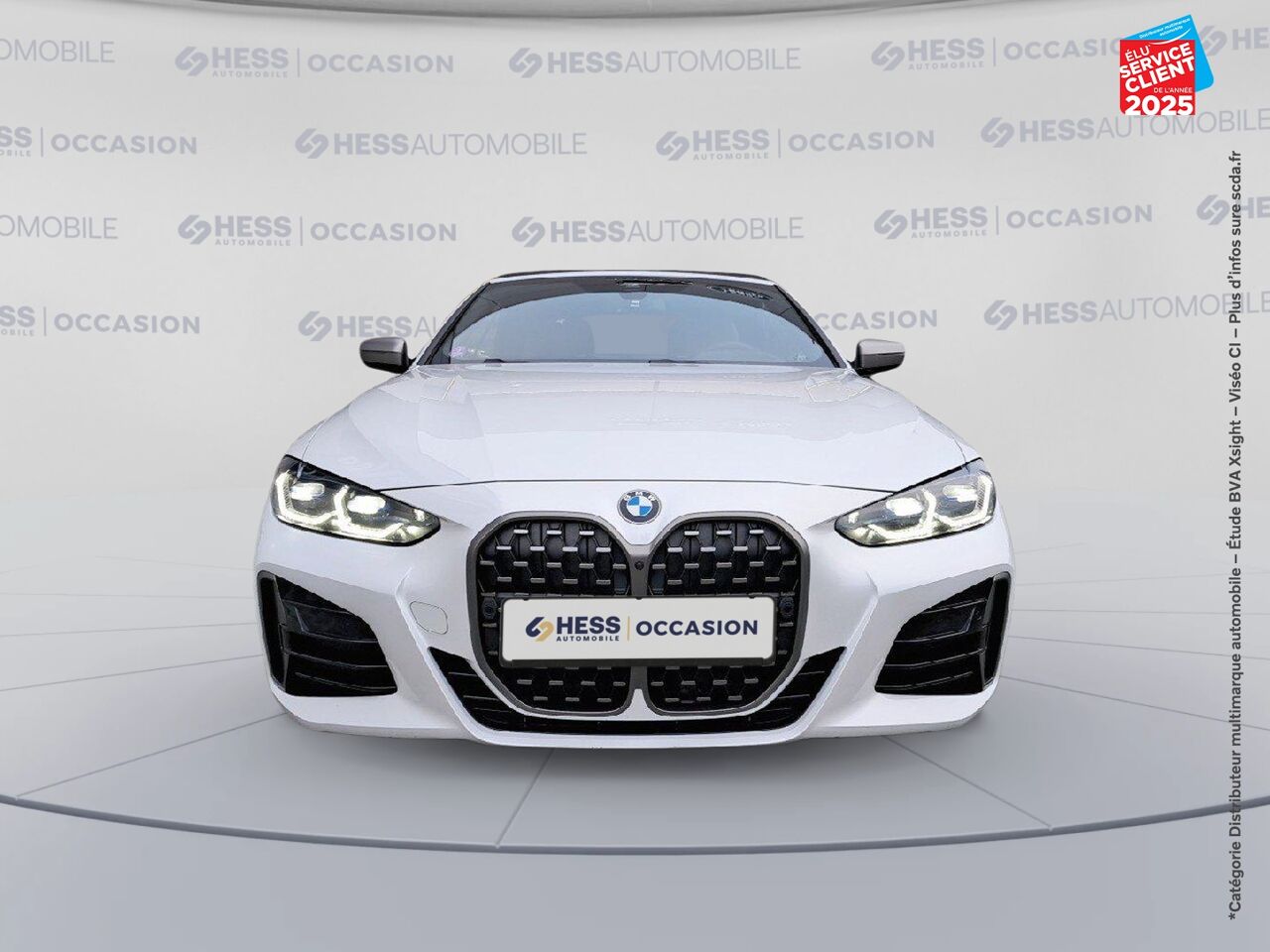 Véhicule d'occasion BMW SERIE 4 CABRIOLET M440IA XDRIVE 374CH SIEGES CHAUF/CUIR VOLANT CHAUF CAMERA H/KARDON HUD chez Renault Colmar
