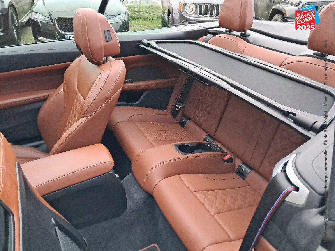 Véhicule d'occasion BMW SERIE 4 CABRIOLET M440IA XDRIVE 374CH SIEGES CHAUF/CUIR VOLANT CHAUF CAMERA H/KARDON HUD chez Renault Colmar