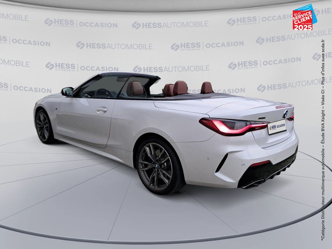 Véhicule d'occasion BMW SERIE 4 CABRIOLET M440IA XDRIVE 374CH SIEGES CHAUF/CUIR VOLANT CHAUF CAMERA H/KARDON HUD chez Renault Colmar