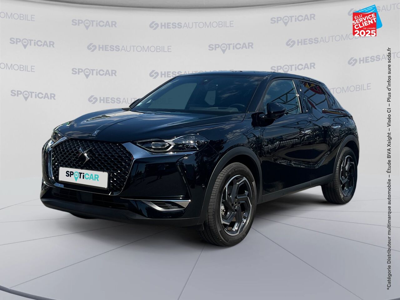 Véhicule d'occasion DS DS 3 CROSSBACK PURETECH 130CH BASTILLE AUTOMATIQUE SIEGES CUIR GPS CAMERA CARPLAY chez Toyota Thionville
