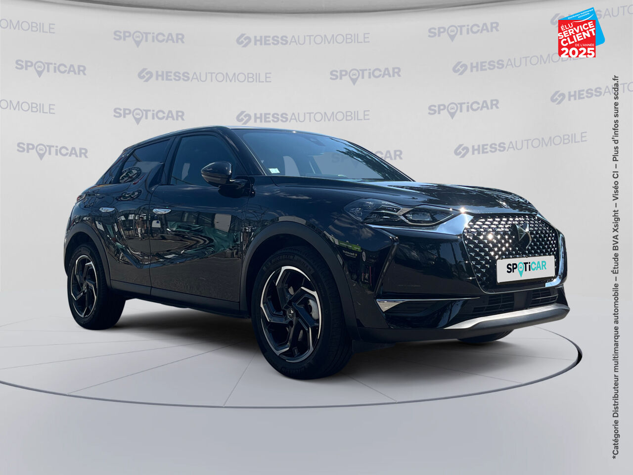Véhicule d'occasion DS DS 3 CROSSBACK PURETECH 130CH BASTILLE AUTOMATIQUE SIEGES CUIR GPS CAMERA CARPLAY chez Toyota Thionville
