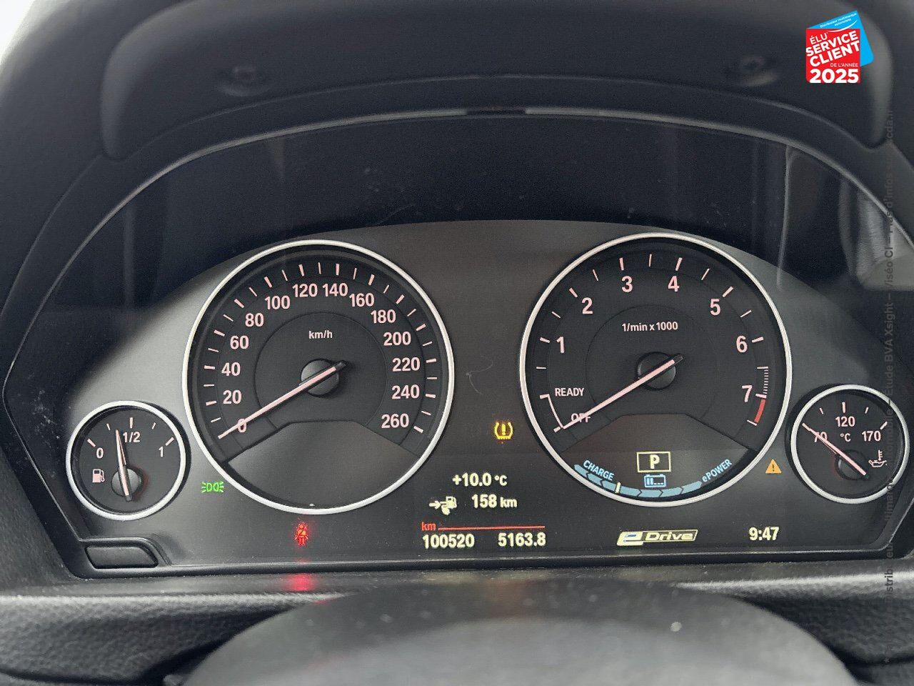 Véhicule d'occasion BMW SERIE 3 330EA 252CH LOUNGE SIEGES CHAUF GPS chez Renault Colmar