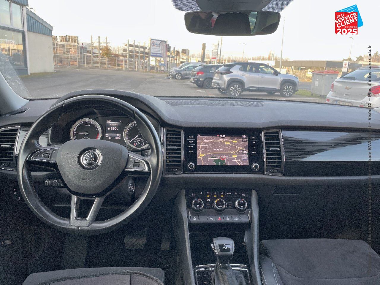 Véhicule d'occasion SKODA KODIAQ 2.0 TDI 150 SCR SPORTLINE DSG 5 PLACES GPS CAMERA CARPLAY ATTELAGE chez Hyundai Chalons