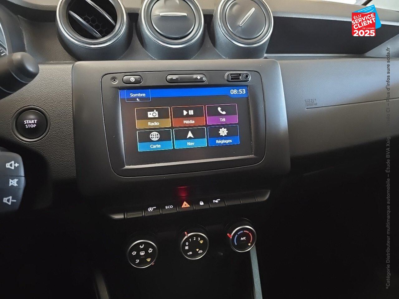 Véhicule d'occasion DACIA DUSTER 1.0 ECO-G 100CH EVASION 4X2 - E6U GPS RADAR AR chez Toyota Verdun