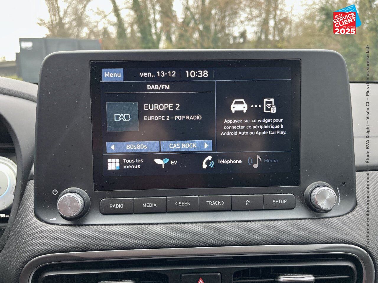Véhicule d'occasion HYUNDAI KONA ELECTRIC 39KWH - 136 CH INTUITIVE chez Hyundai Besançon