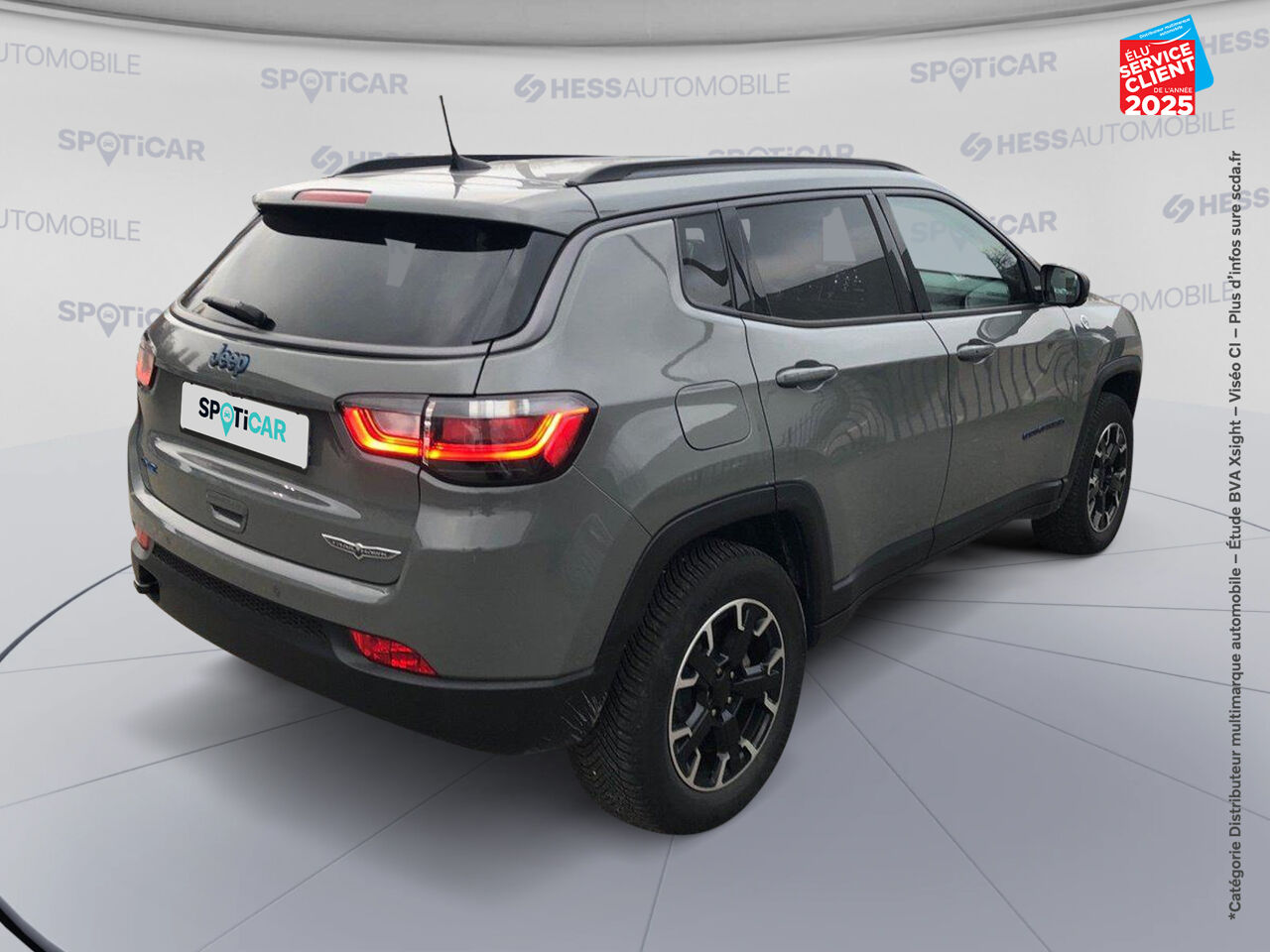 Véhicule d'occasion JEEP COMPASS 1.3 TURBO T4 240CH PHEV 4XE TRAILHAWK AT6 EAWD GPS CARPLAY chez Hyundai Chalons