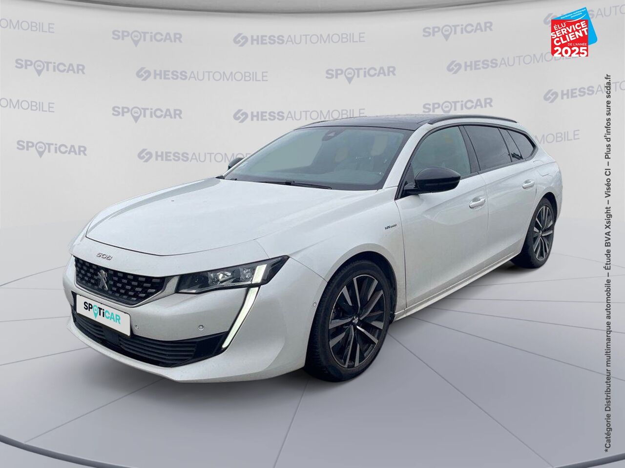 Véhicule d'occasion PEUGEOT 508 SW HYBRID 225CH GT PACK E-EAT8 TOUVRANT SIEGES CHAUF GPS CAMERA CARPLAY chez Renault Colmar