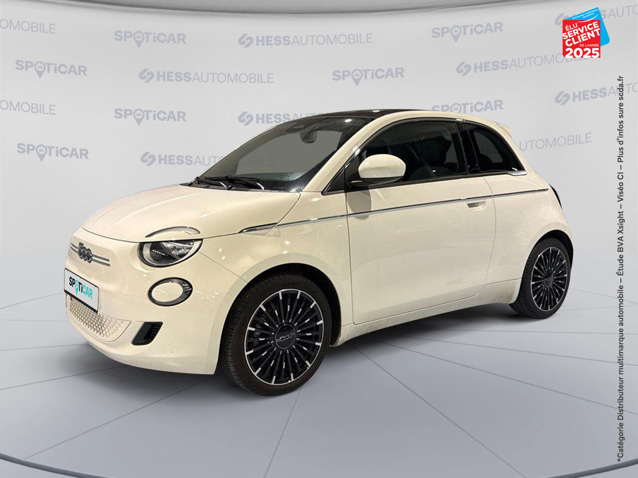 Véhicule d'occasion FIAT 500 E 118CH ICONE PLUS STEP1 2021 TPANO GPS chez Toyota Thionville