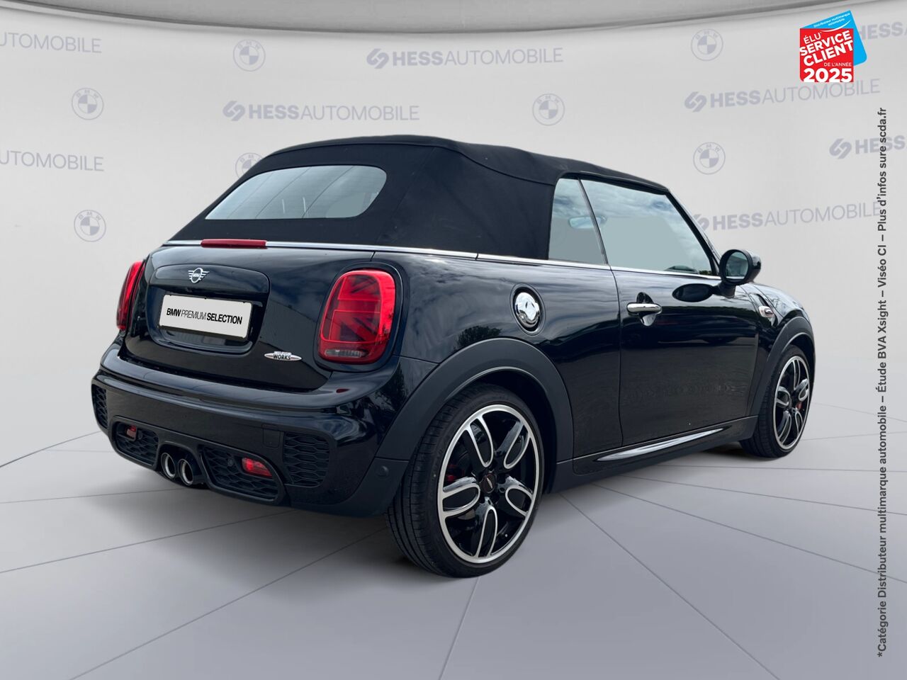 Véhicule d'occasion MINI CABRIO JOHN COOPER WORKS 231CH PRO BVAS SIEGES CHAUF GPS CAMERA H/KARDON HUD chez BMW Lons le Saunier