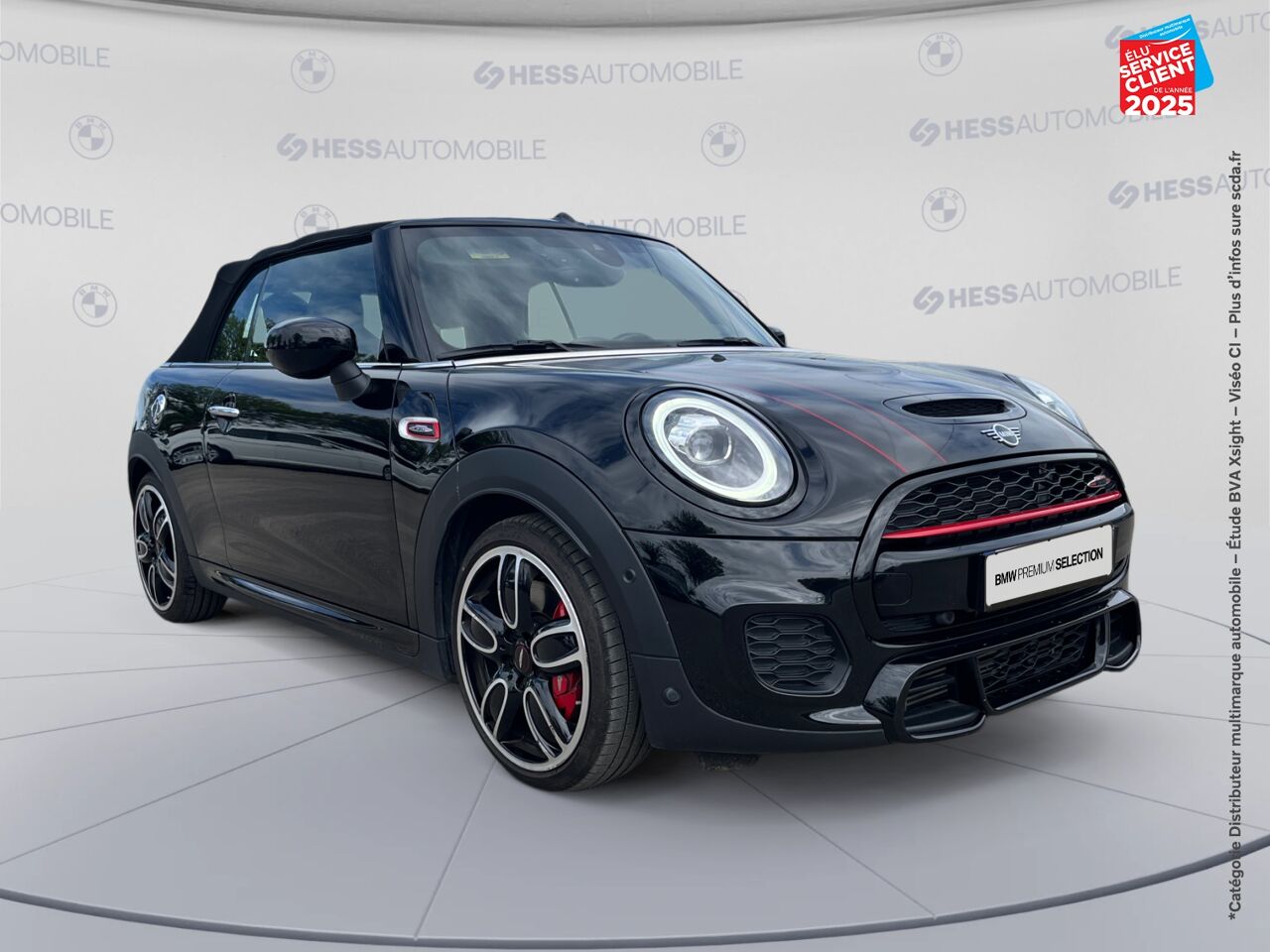Véhicule d'occasion MINI CABRIO JOHN COOPER WORKS 231CH PRO BVAS SIEGES CHAUF GPS CAMERA H/KARDON HUD chez BMW Lons le Saunier