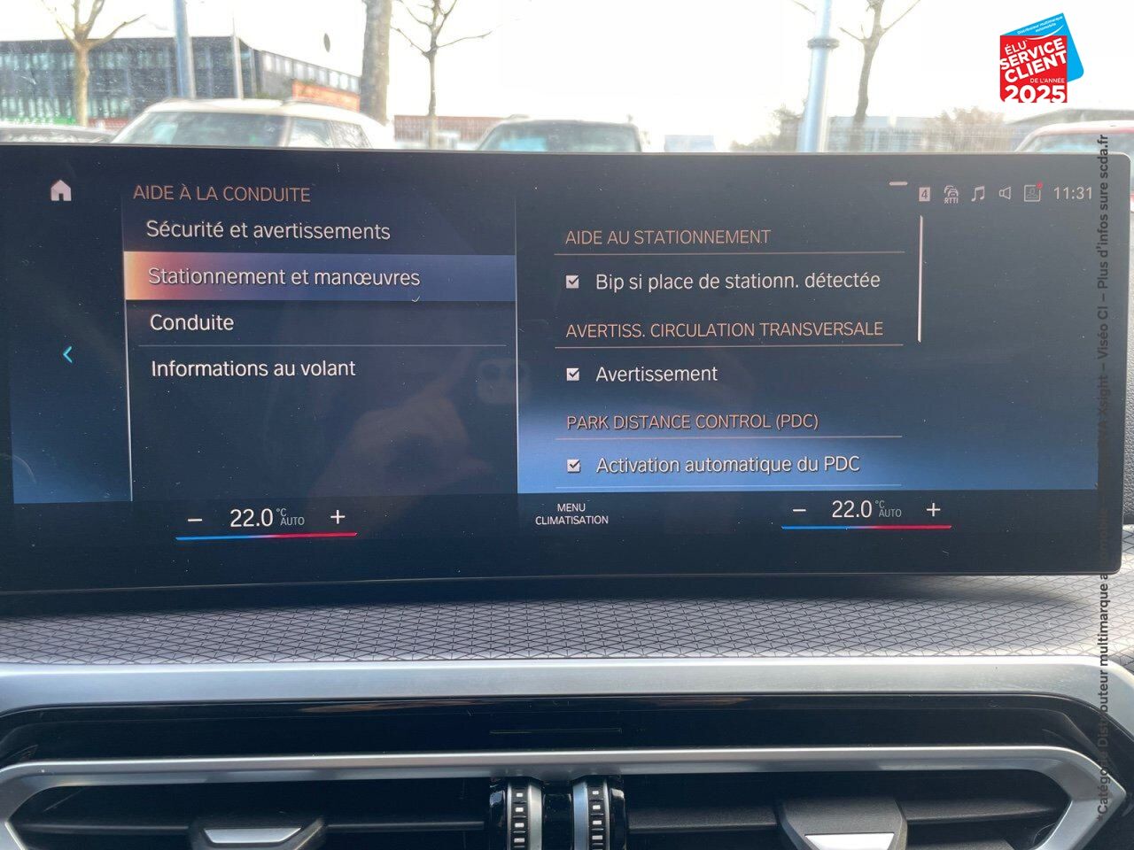 Véhicule d'occasion BMW SERIE 3 320DA XDRIVE 190CH M SPORT TOUVRANT SIEGES CUIR GPS CAMERA chez BMW Belfort