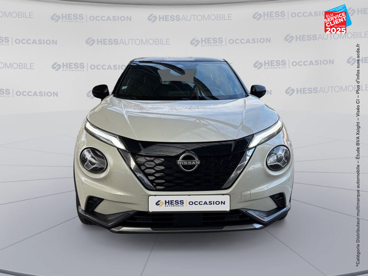 Véhicule d'occasion NISSAN JUKE 1.6 HYBRID 143CH N-DESIGN 2023.5 SIEGES CHAUF/CUIR VOLANT CHAUF CAMERA BOSE chez Nissan Besançon