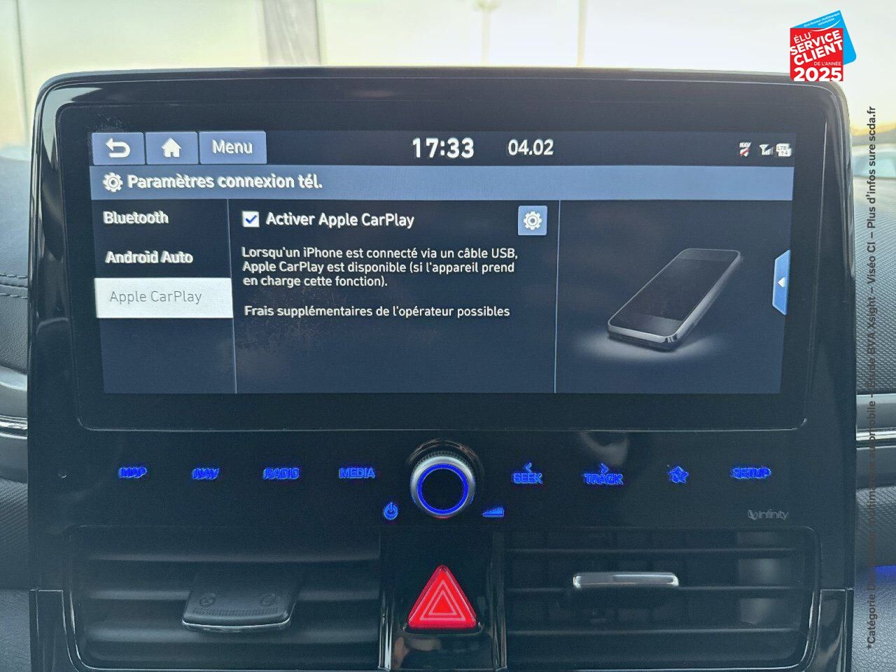 Véhicule d'occasion HYUNDAI IONIQ HYBRID 141CH CREATIVE GPS CAMERA CARPLAY chez Renault Colmar