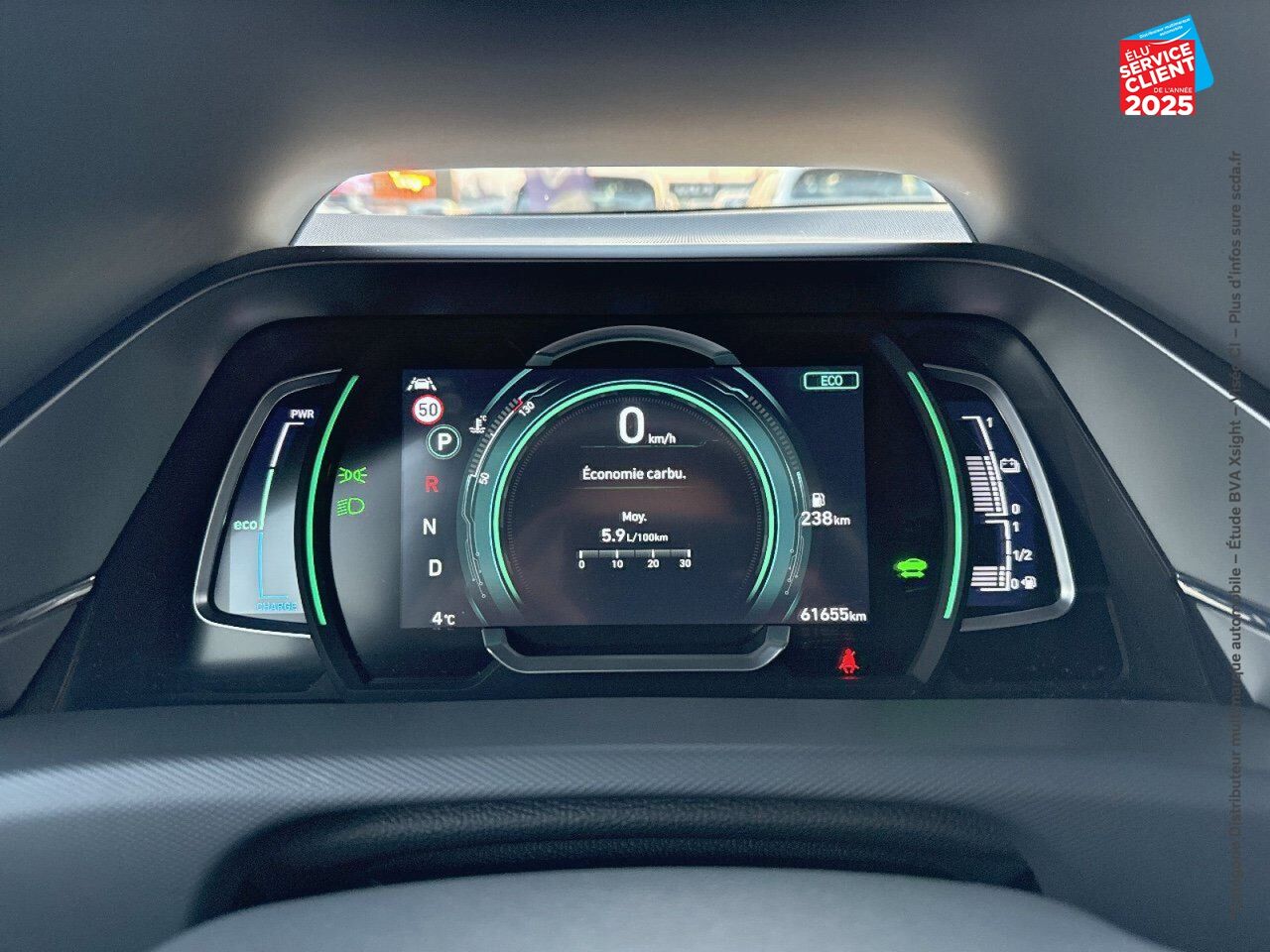 Véhicule d'occasion HYUNDAI IONIQ HYBRID 141CH CREATIVE GPS CAMERA CARPLAY chez Renault Colmar
